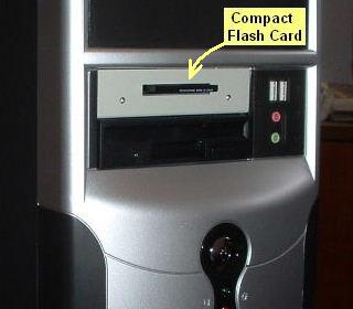 Aftermarket front panel flash drive